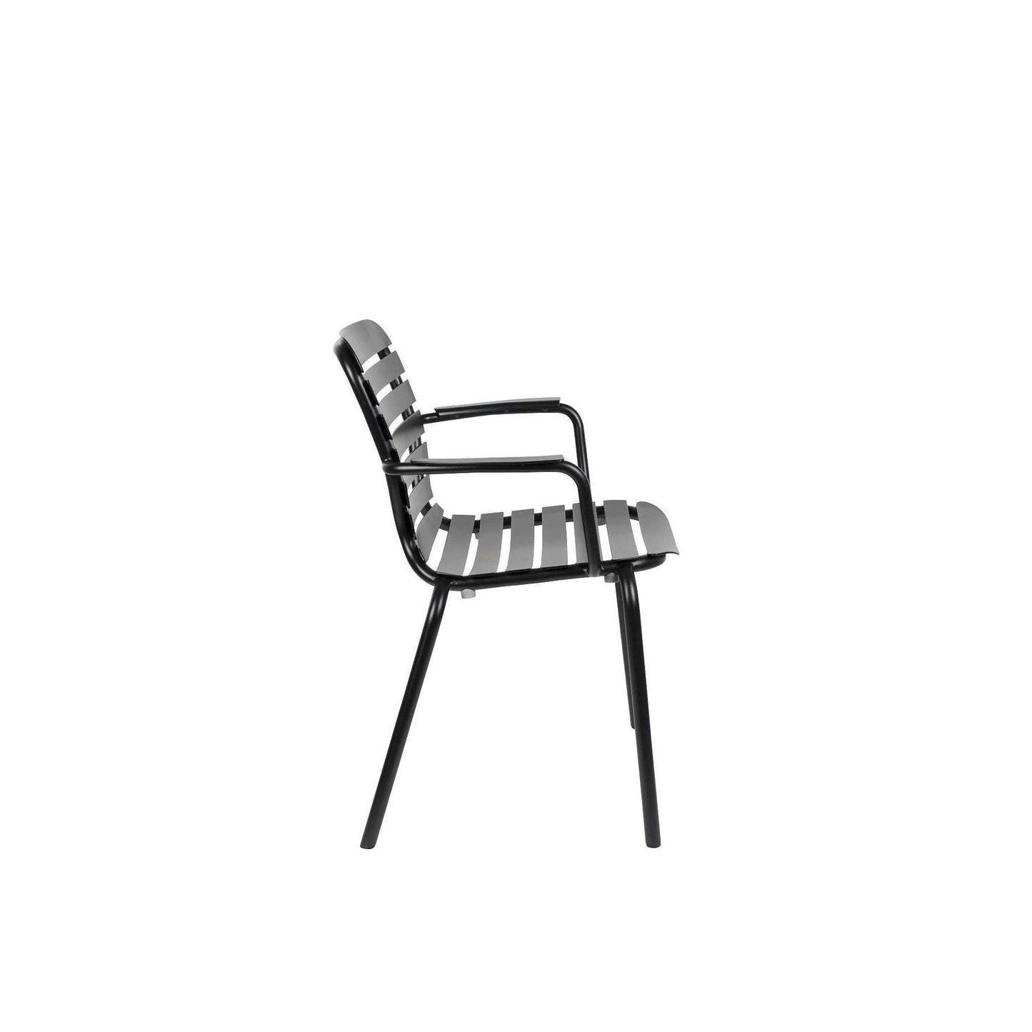 Zuiver tuinstoel met armleuningen vondel zwart 58,2 x 64,7 x 82,8 cm