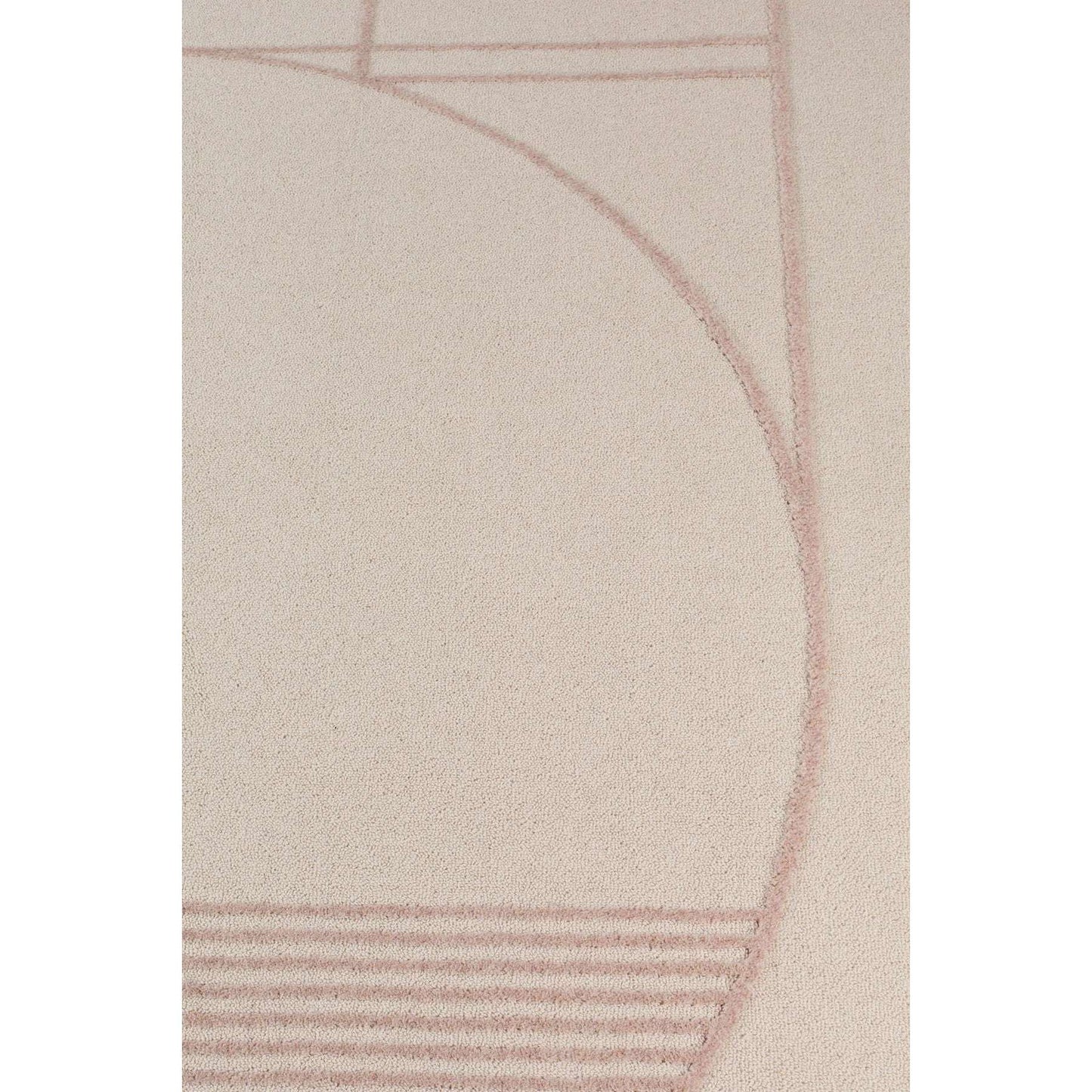 Zuiver vloerkleed bliss natural/roze 200 x 300 x 1,3 cm