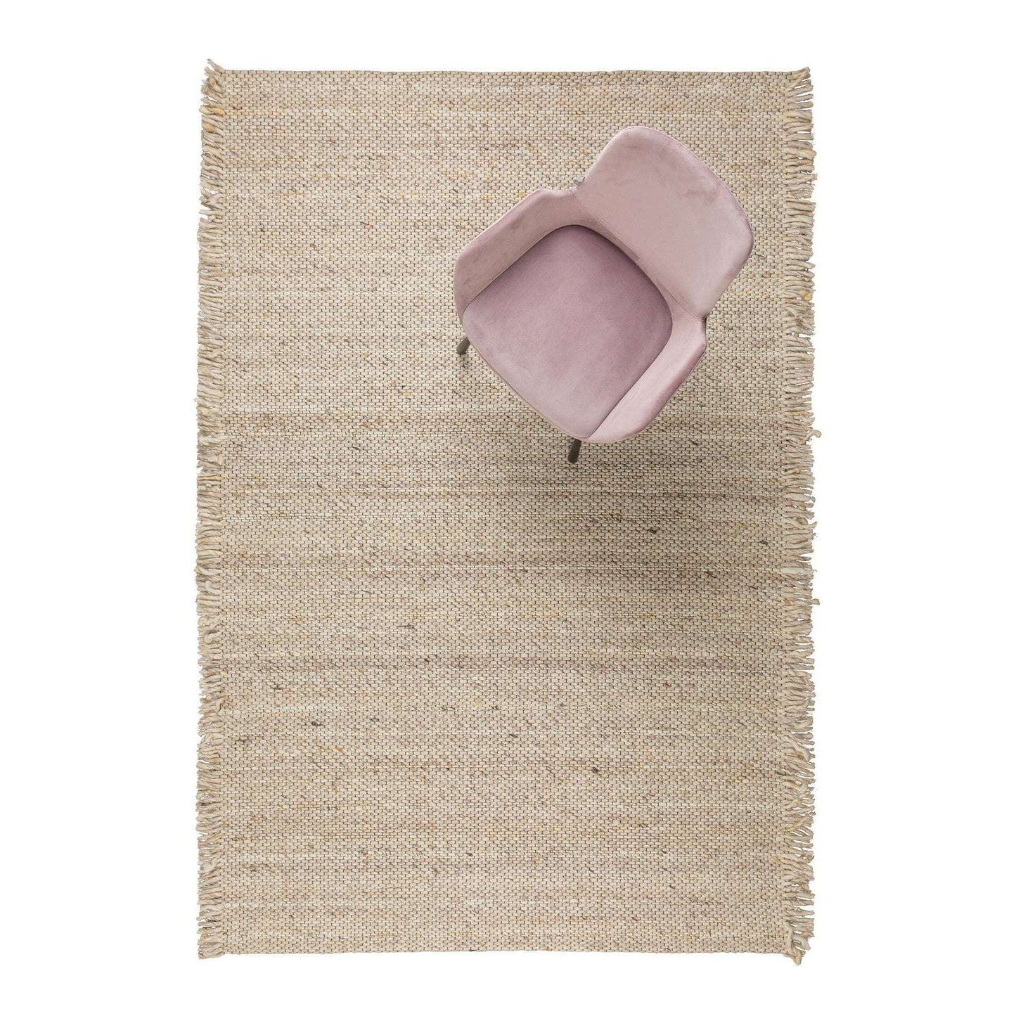 Zuiver vloerkleed frills beige/geel 240 x 170 x 0,6 cm