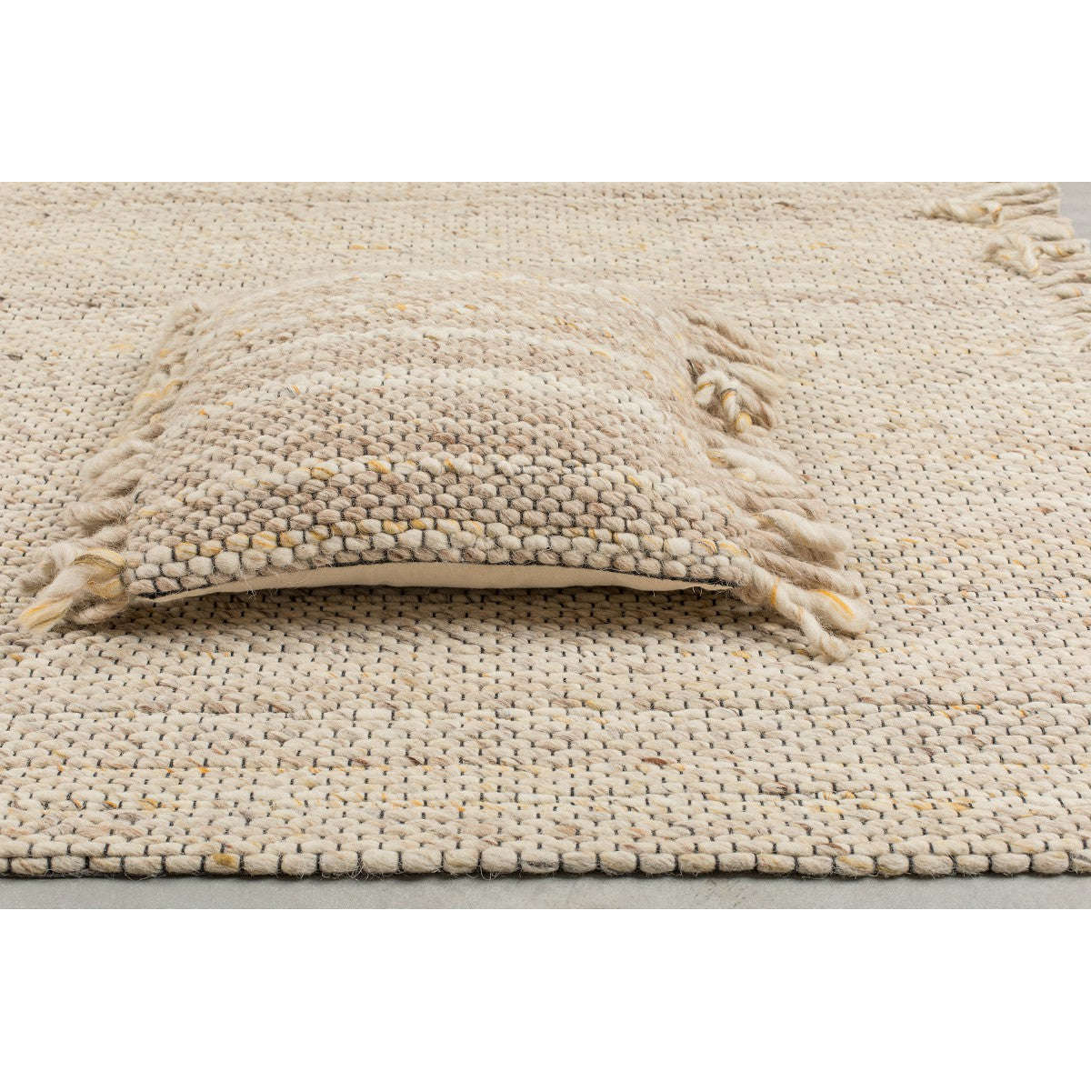 Zuiver vloerkleed frills beige/geel 240 x 170 x 0,6 cm