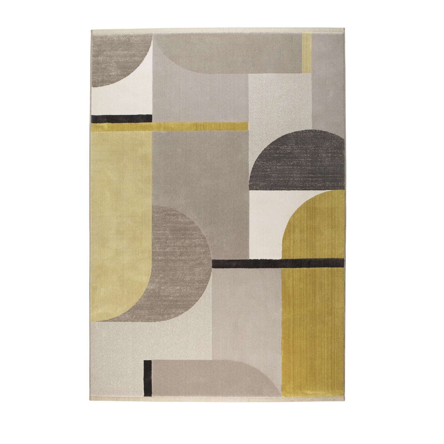 Zuiver vloerkleed hilton grijs/geel 200 x 290 x 1,05 cm