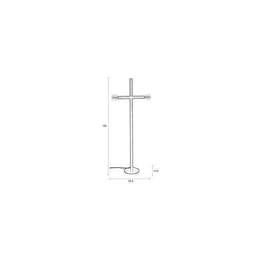 Zuiver vloerlamp hawk zwart 63,5 x 10,5 x 160 cm
