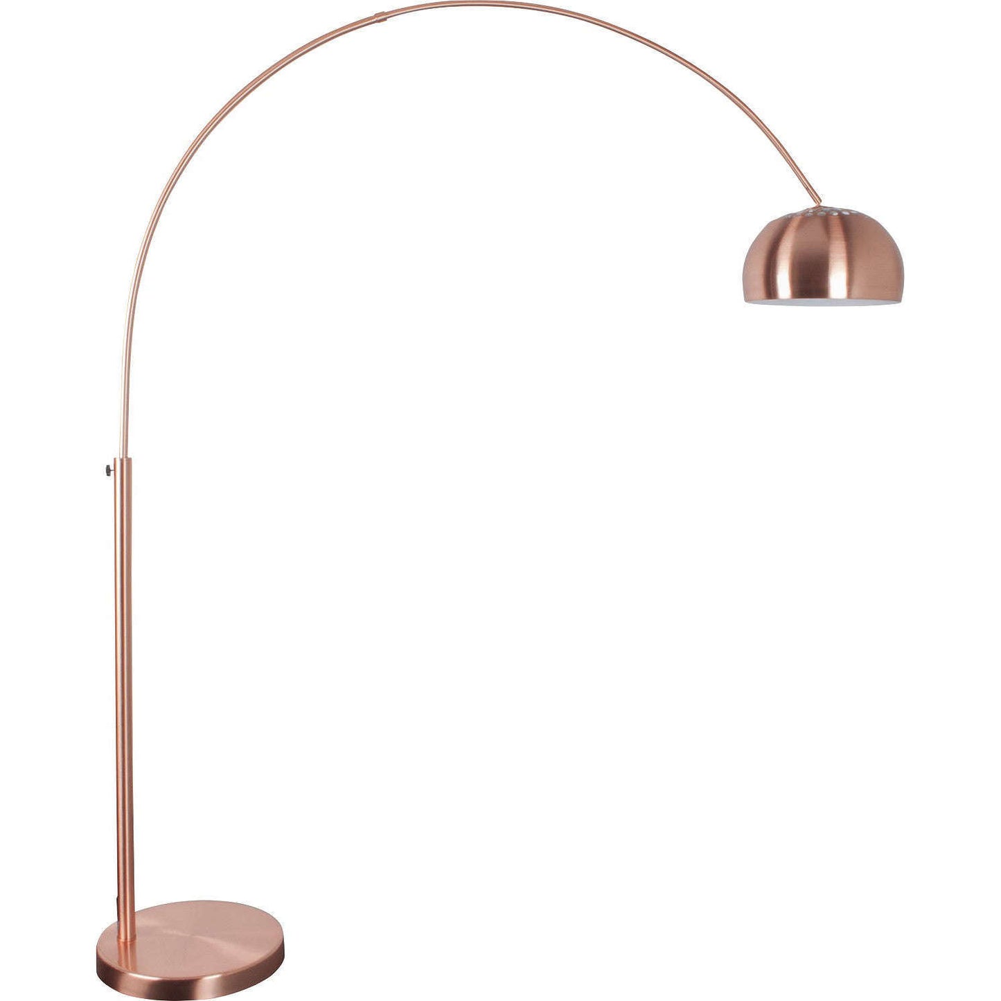 Zuiver vloerlamp metal bow koper 158 x 39 x 190 / 205 cm