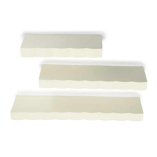 By-Boo Prinz wandplank beige (set van 3)