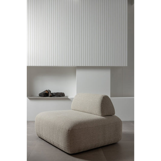 WOOOD sterck fauteuil met verplaatsbare rugleuning naturel