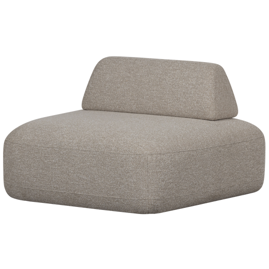 WOOOD sterck fauteuil met verplaatsbare rugleuning naturel