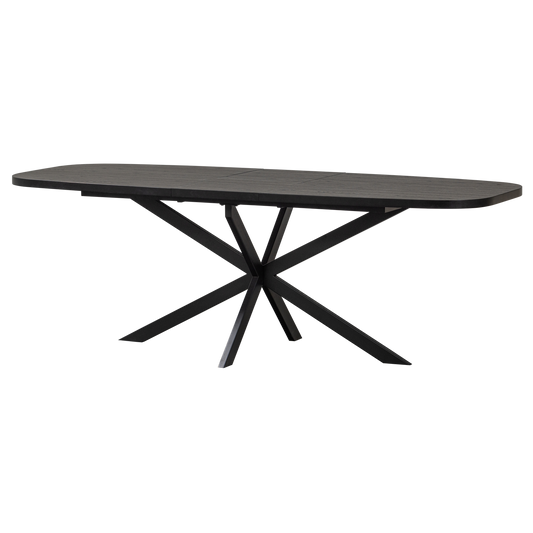 WOOOD Arros eettafel uitschuifbaar zwart
