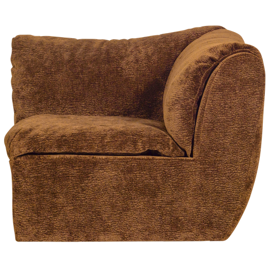 WOOOD Baggy hoekelement 3d chenille middenbruin
