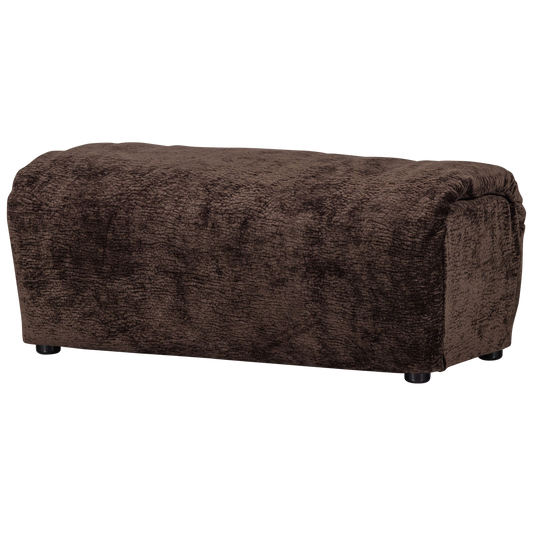 WOOOD Baggy hocker 3d chenille donkerbruin