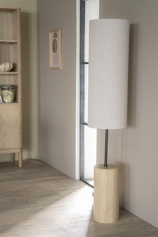 By-Boo Amara vloerlamp L naturel/wit