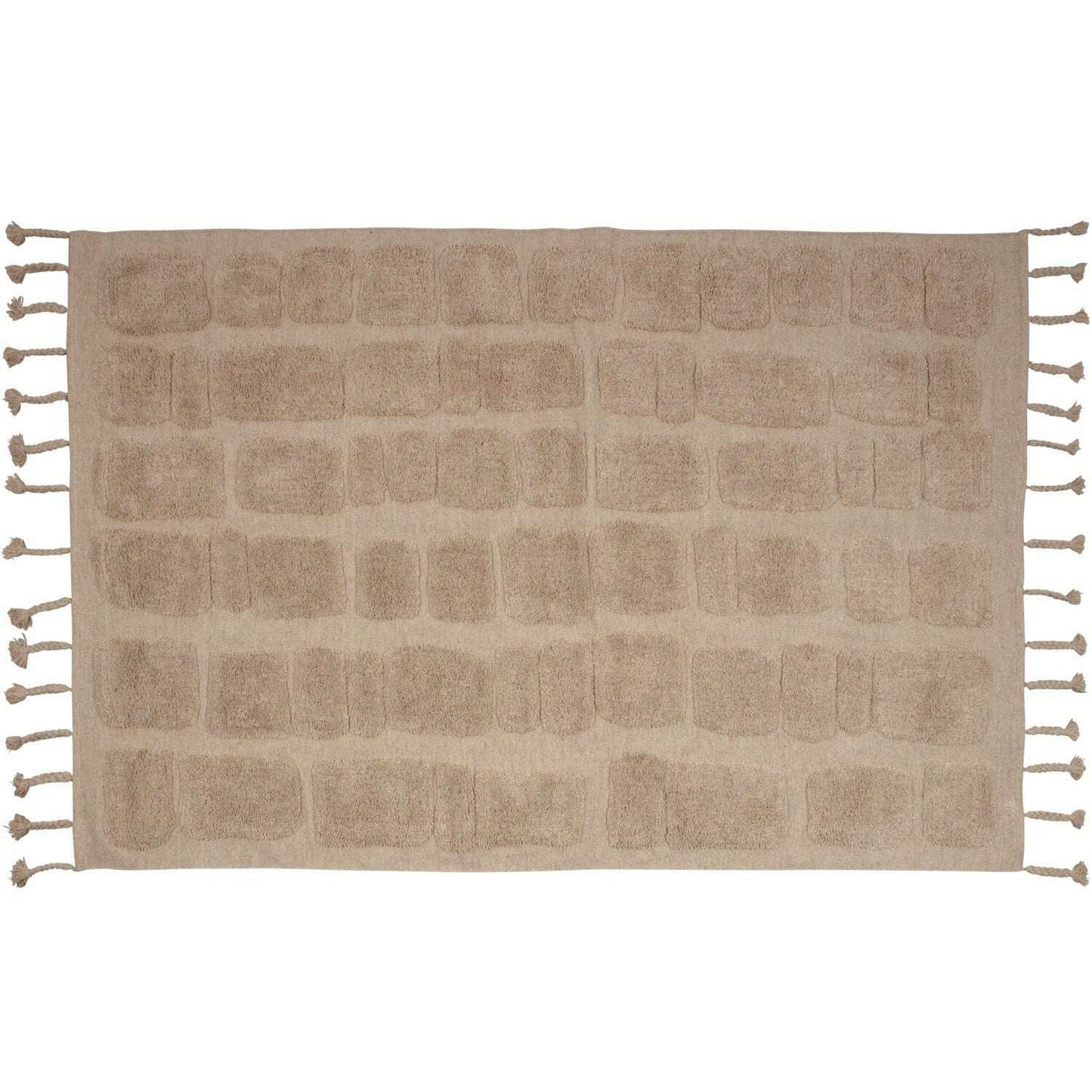 BePureHome Bricks vloerkleed beige