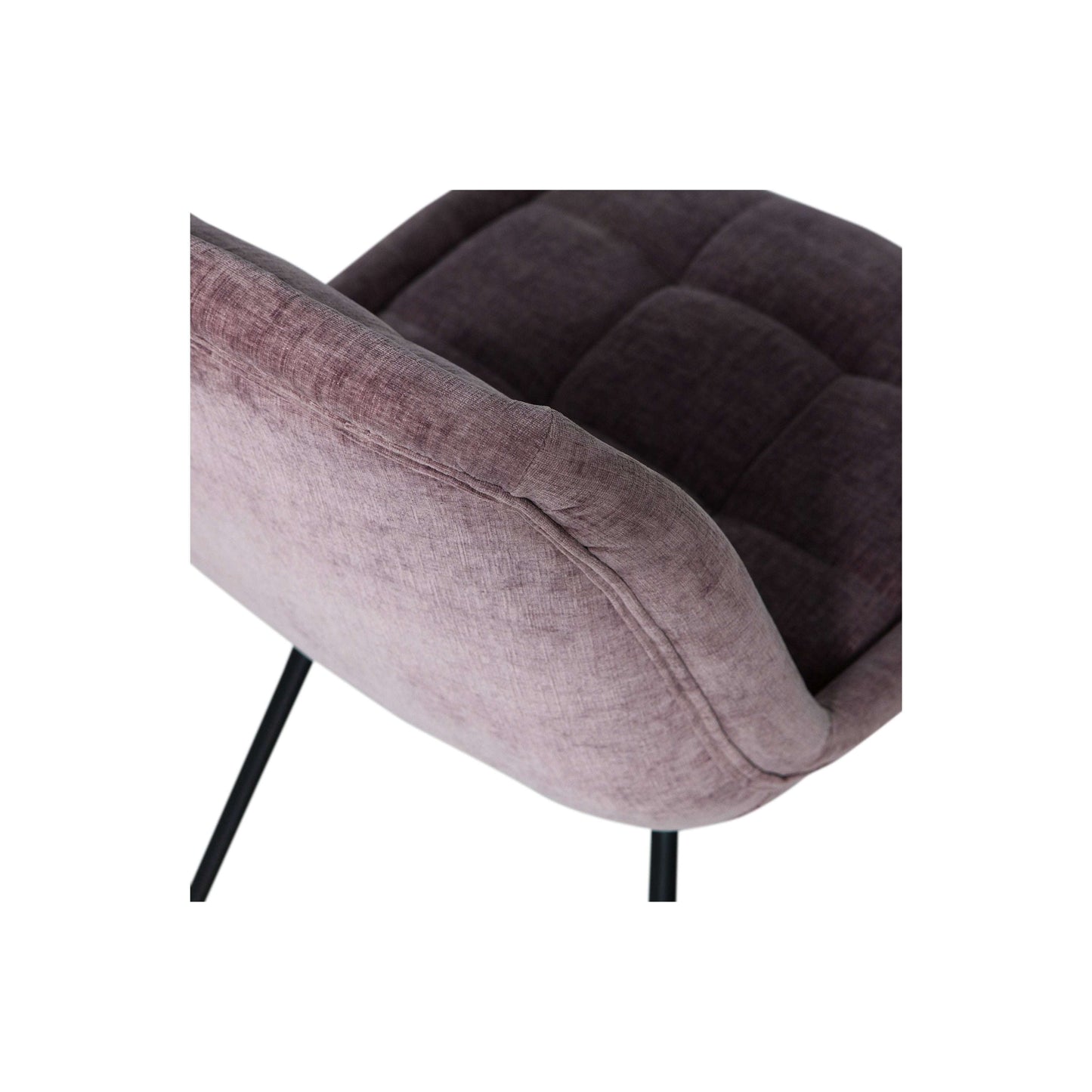 BePureHome Crate eetkamerstoel fluweel mauve