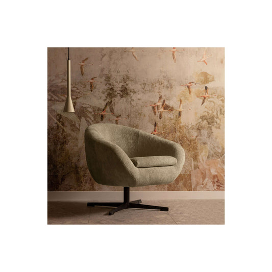 BePureHome Desert draaifauteuil pistachio groen