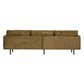 BePureHome Rodeo bank 3-zits velvet brass