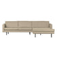 BePureHome Rodeo chaise longue rechts bouclé beige