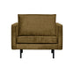 BePureHome Rodeo fauteuil velvet brass