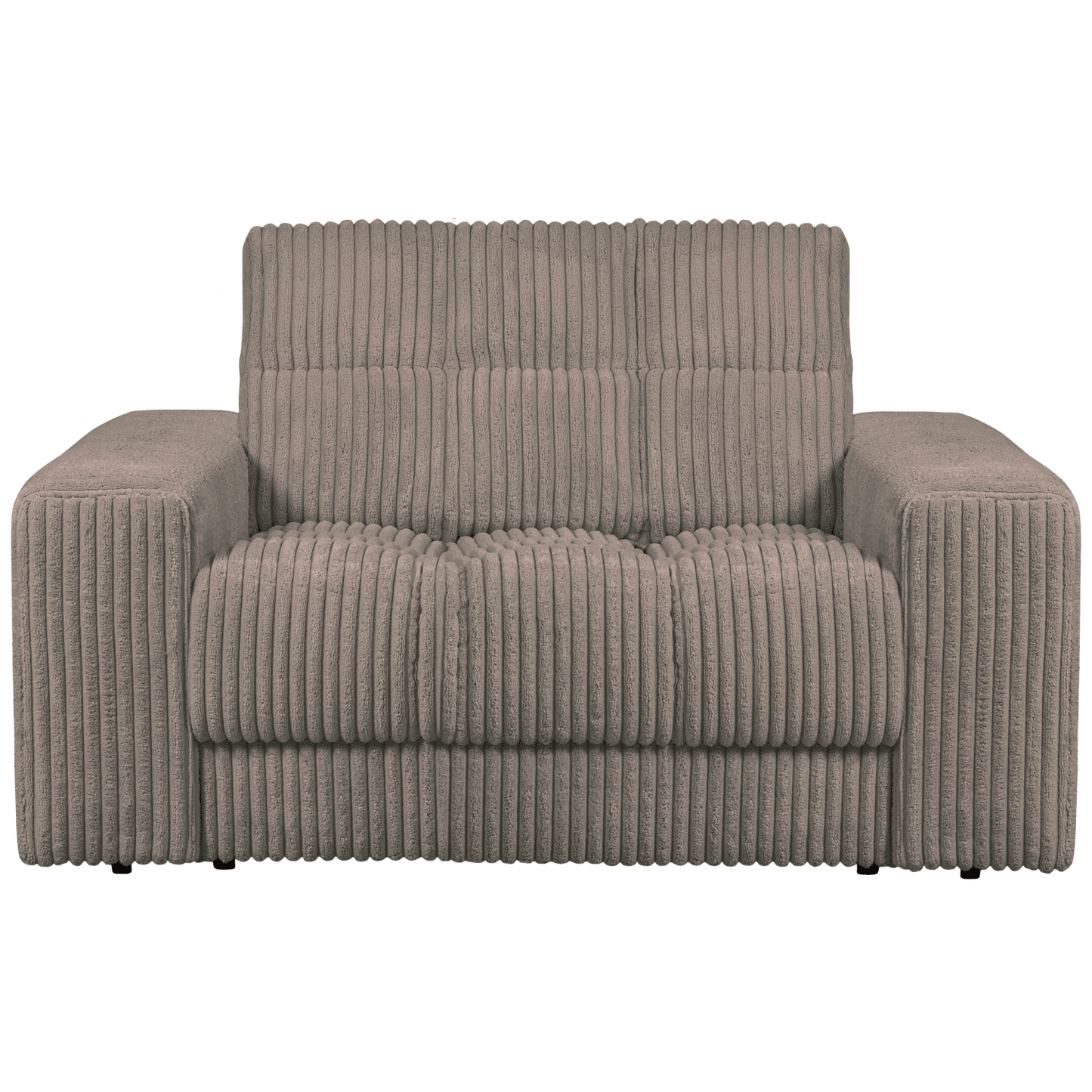 BePureHome Second Date loveseat grove ribstof mud