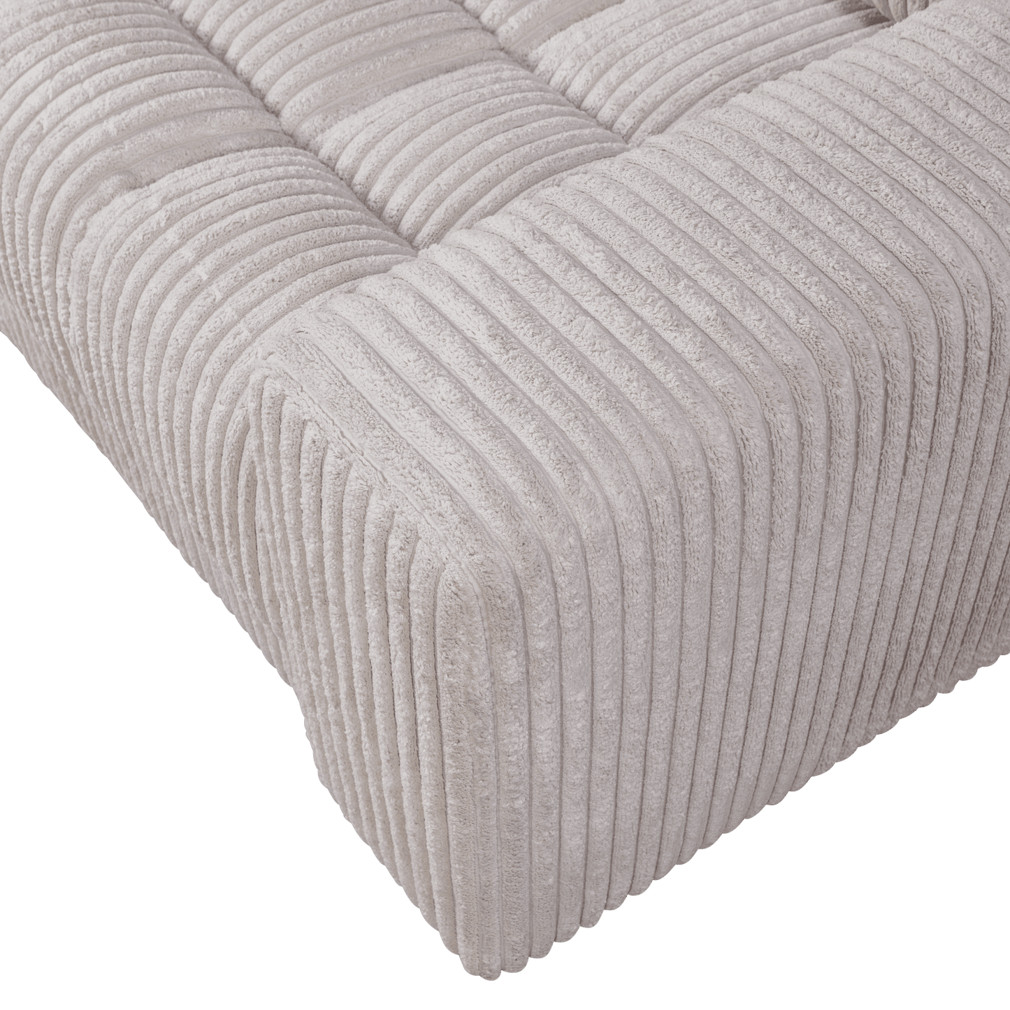 BePureHome Second Date loveseat grove ribstof naturel