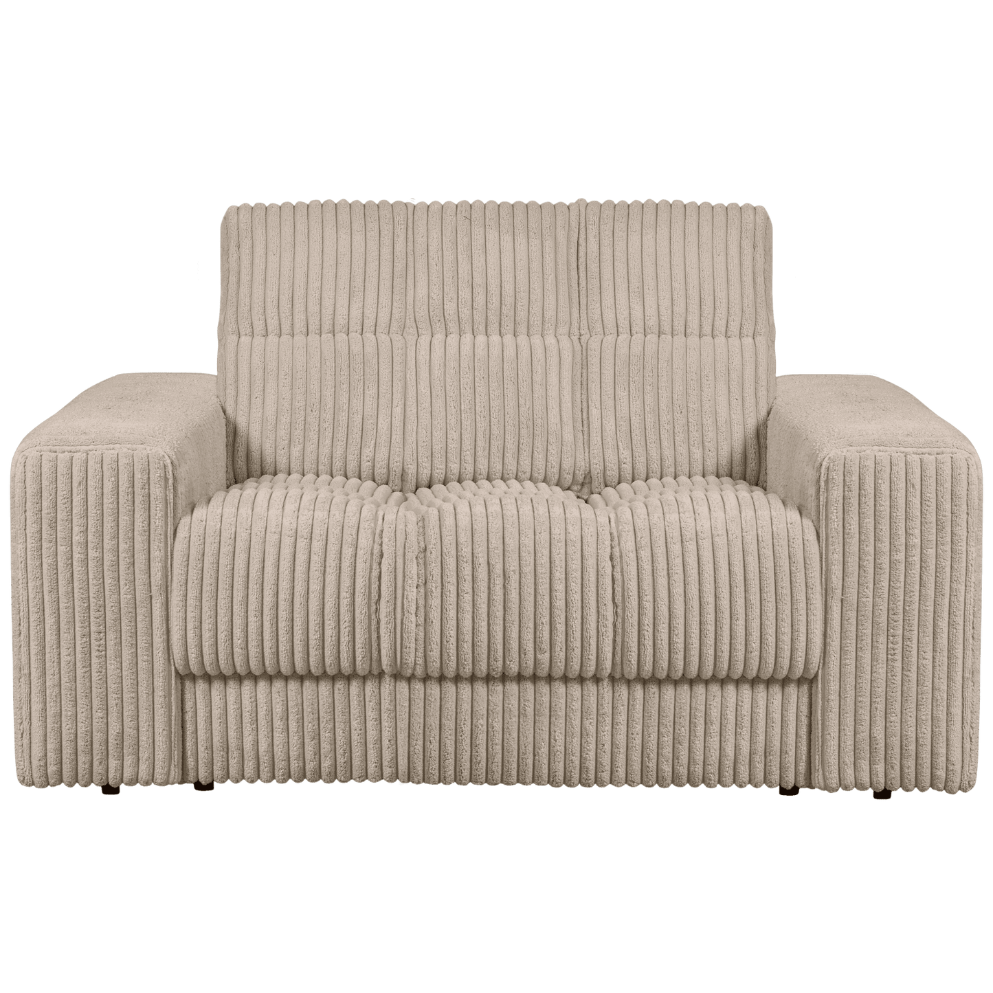 BePureHome Second Date loveseat grove ribstof travertin