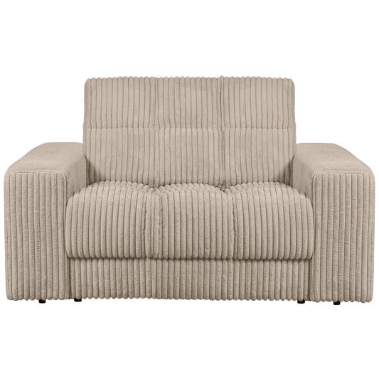 BePureHome Second Date loveseat grove ribstof travertin