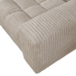 BePureHome Second Date loveseat grove ribstof travertin