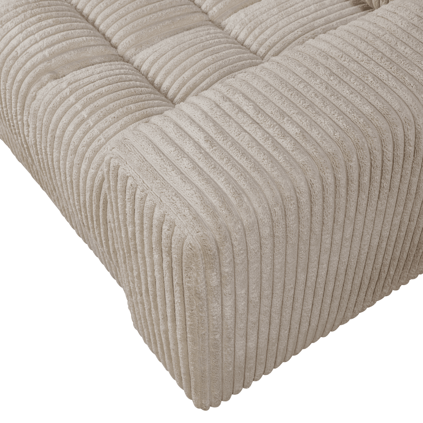 BePureHome Second Date loveseat grove ribstof travertin