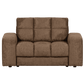 BePureHome Second Date loveseat structure velvet brass