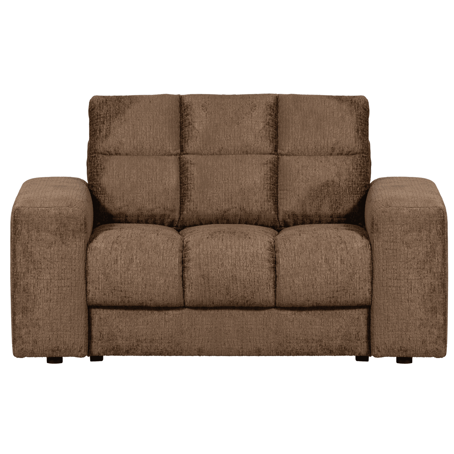 BePureHome Second Date loveseat structure velvet brass