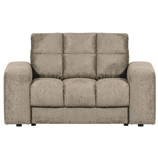 BePureHome Second Date loveseat structure velvet wheatfield