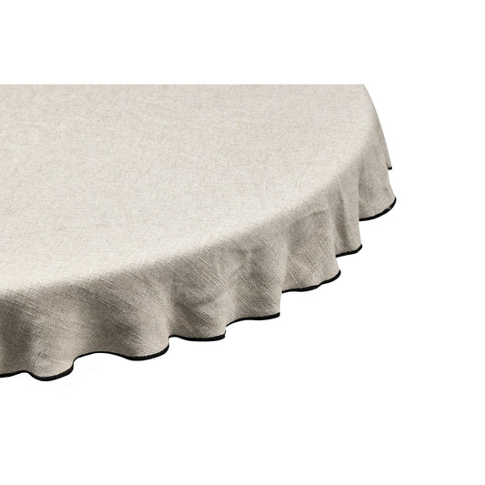 BePureHome Stitch tafelkleed rond naturel