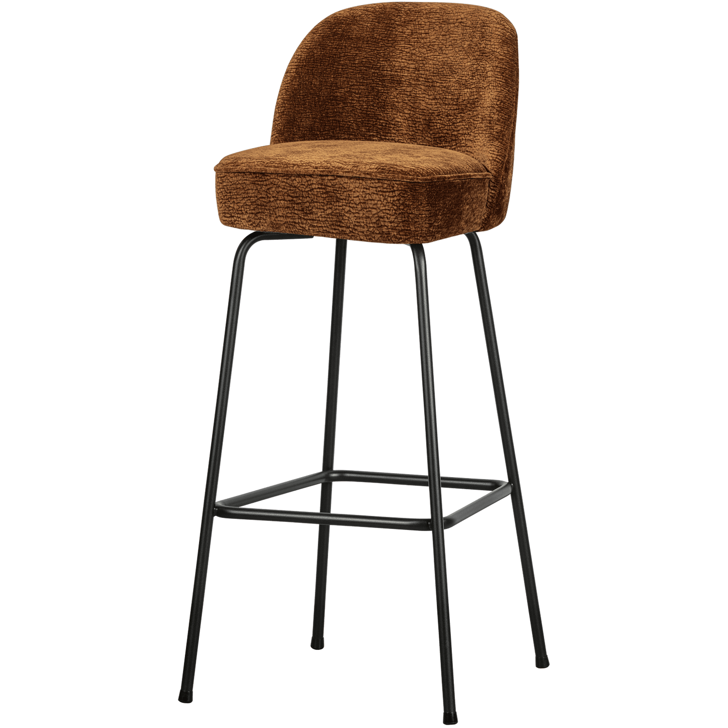 BePureHome Vogue barstoel (H) 3d chenille midden bruin