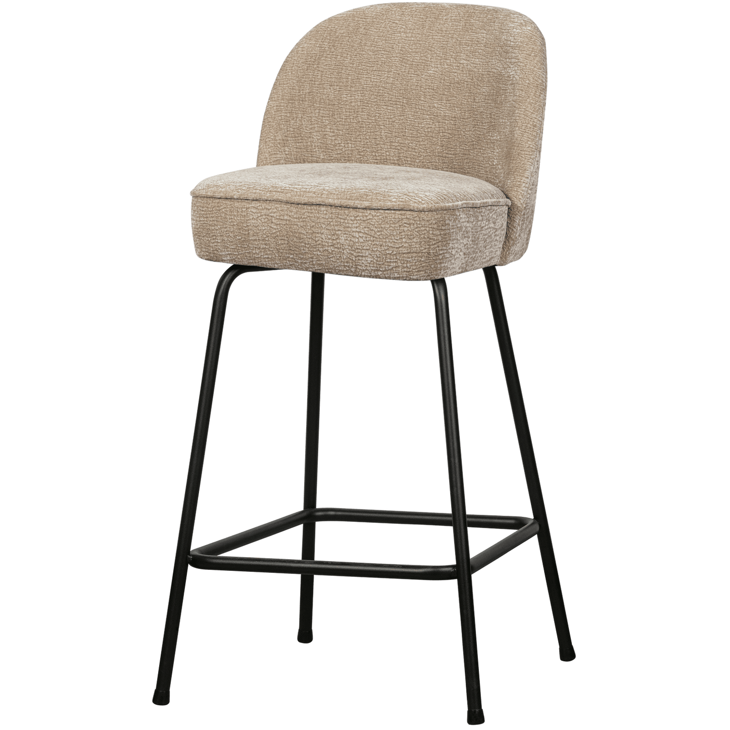 BePureHome Vogue barstoel (L) 3d chenille zand