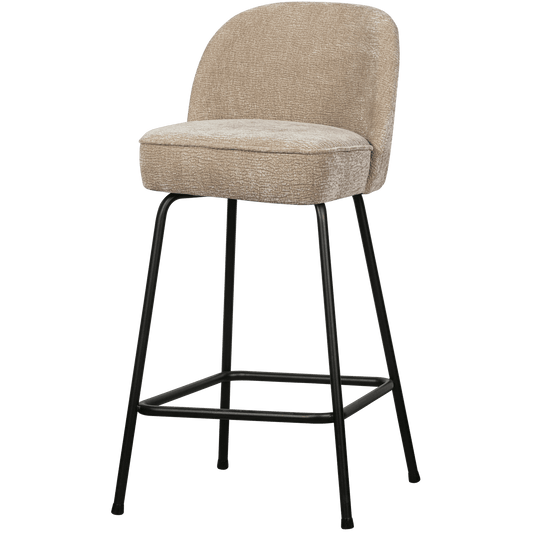 BePureHome Vogue barstoel (L) 3d chenille zand