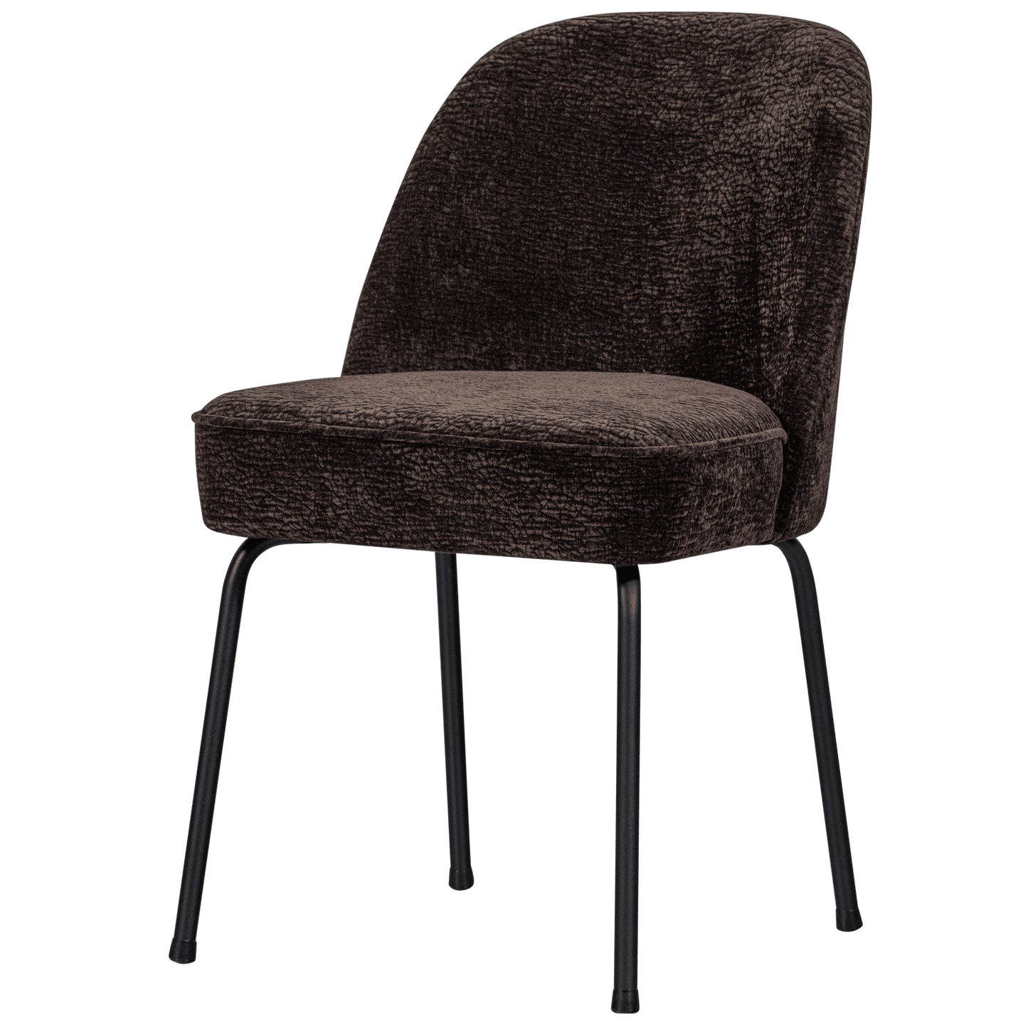 BePureHome Vogue eetkamerstoel 3d chenille donkerbruin