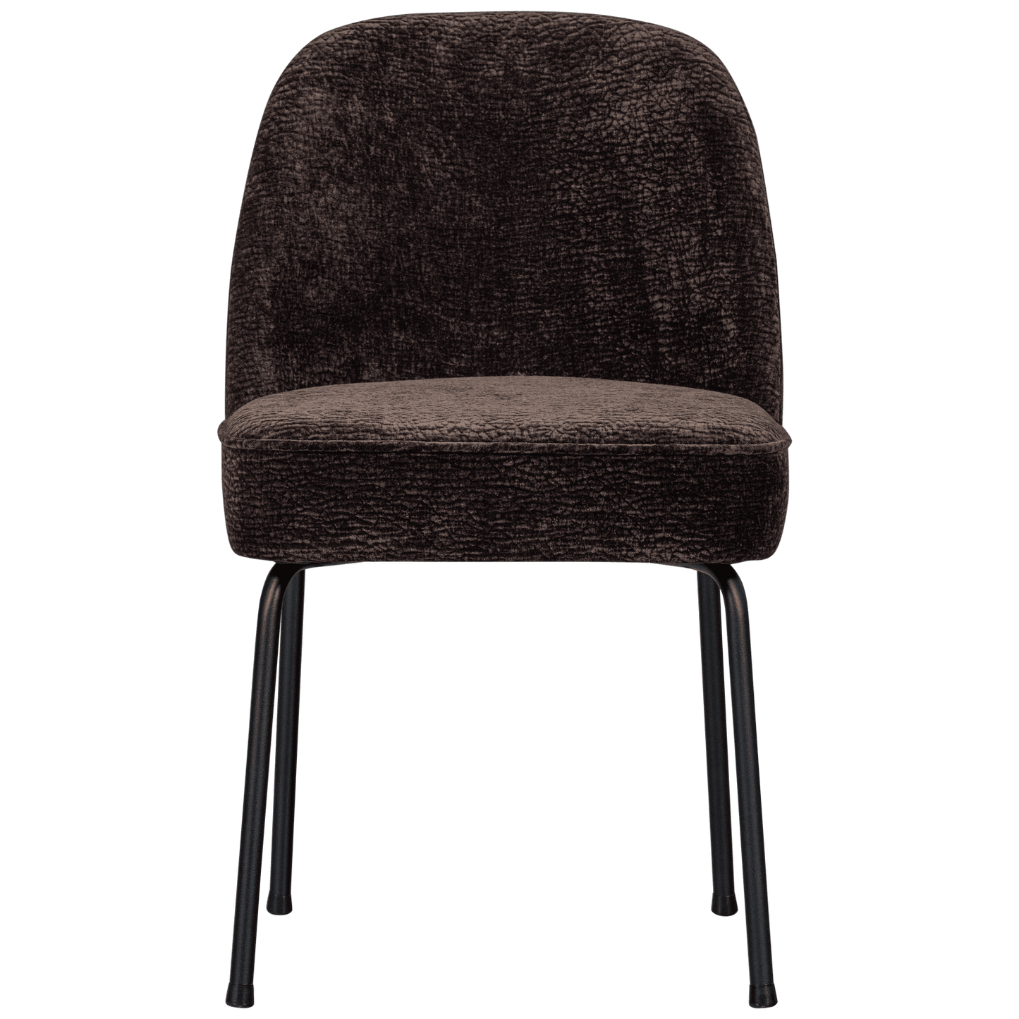 BePureHome Vogue eetkamerstoel 3d chenille donkerbruin