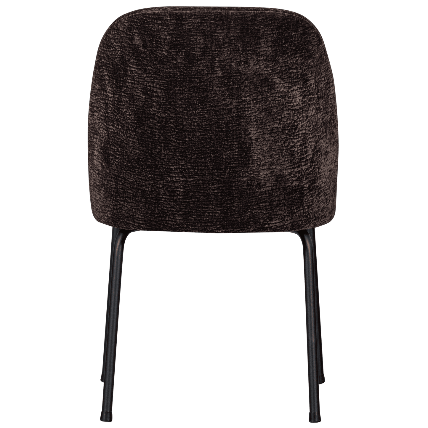 BePureHome Vogue eetkamerstoel 3d chenille donkerbruin