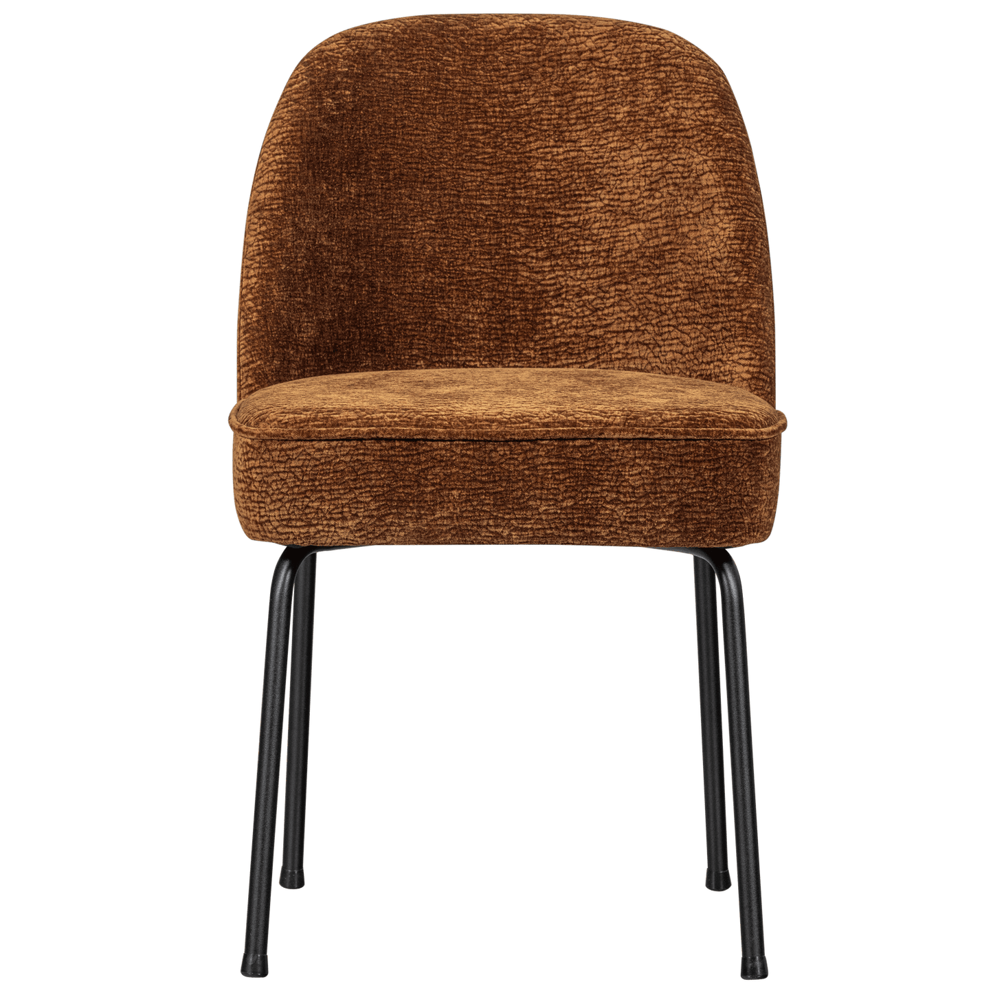 BePureHome Vogue eetkamerstoel 3d chenille midden bruin