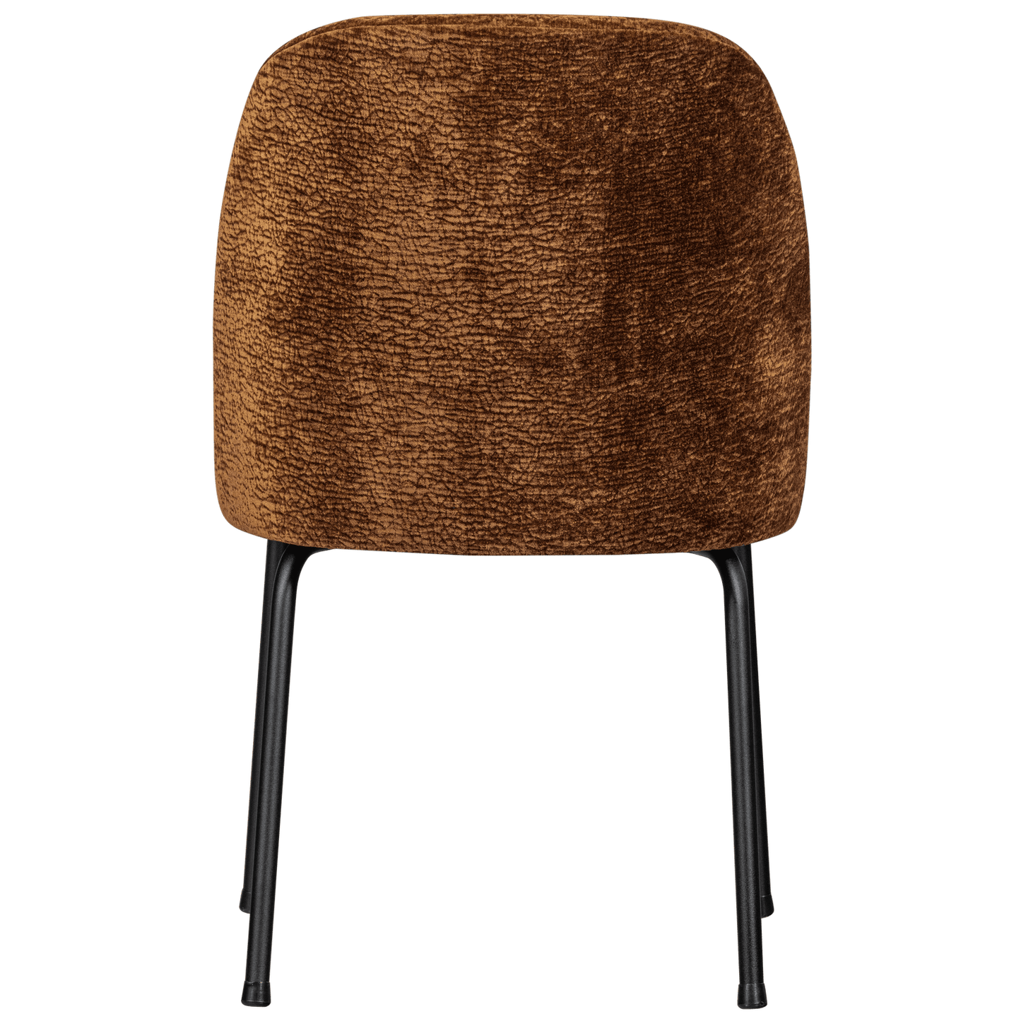 BePureHome Vogue eetkamerstoel 3d chenille midden bruin