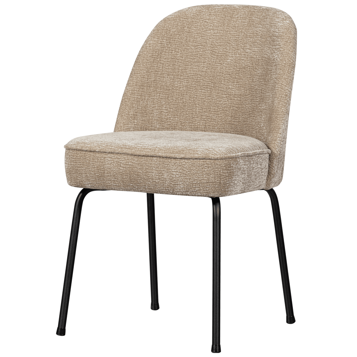 BePureHome Vogue eetkamerstoel 3d chenille zand