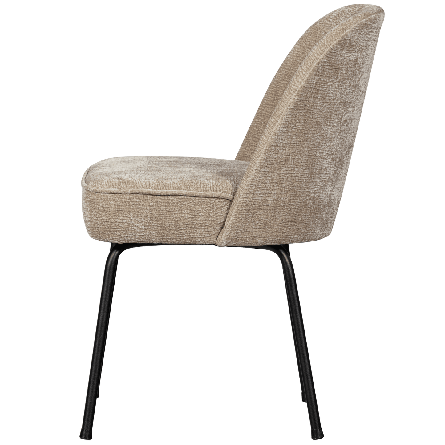 BePureHome Vogue eetkamerstoel 3d chenille zand