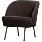 BePureHome Vogue fauteuil 3d chenille donkerbruin