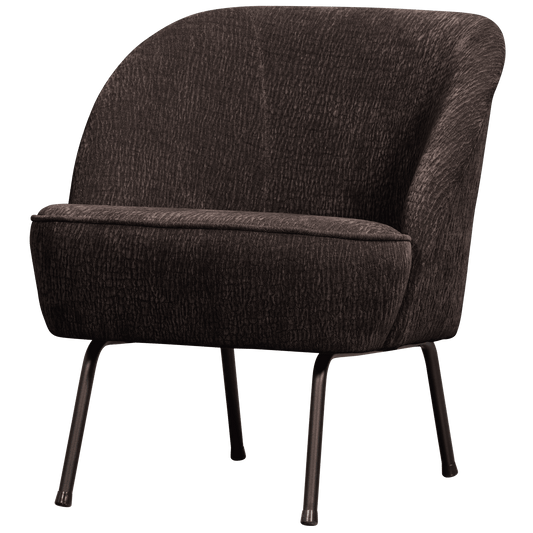 BePureHome Vogue fauteuil 3d chenille donkerbruin