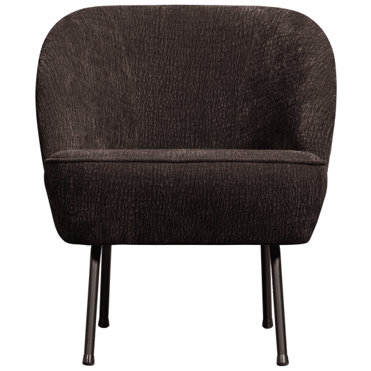 BePureHome Vogue fauteuil 3d chenille donkerbruin