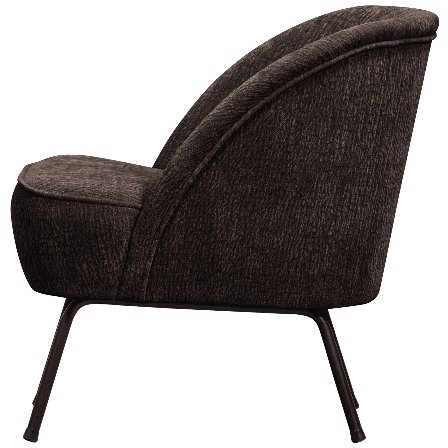 BePureHome Vogue fauteuil 3d chenille donkerbruin