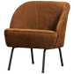 BePureHome Vogue fauteuil 3d chenille midden bruin