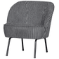 BePureHome Vogue fauteuil streep zwart/grijs