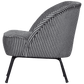 BePureHome Vogue fauteuil streep zwart/grijs