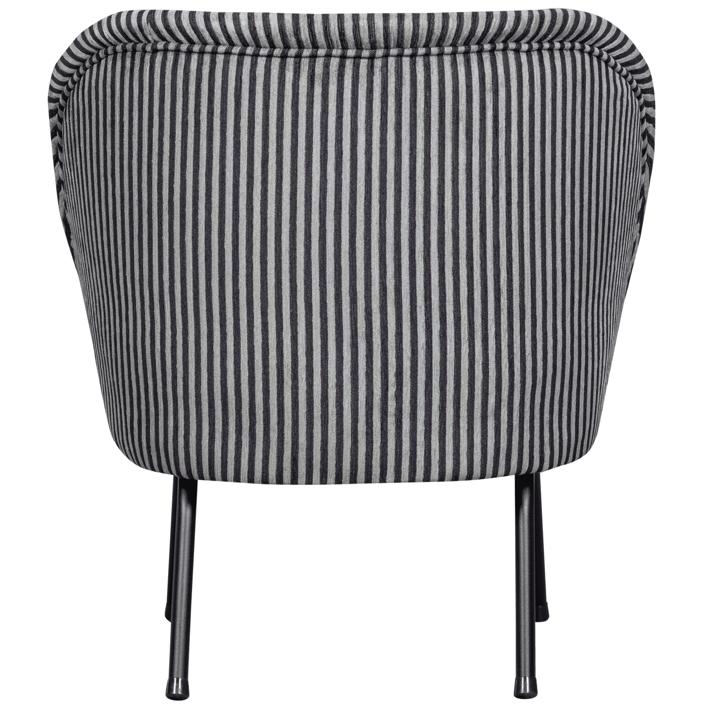 BePureHome Vogue fauteuil streep zwart/grijs