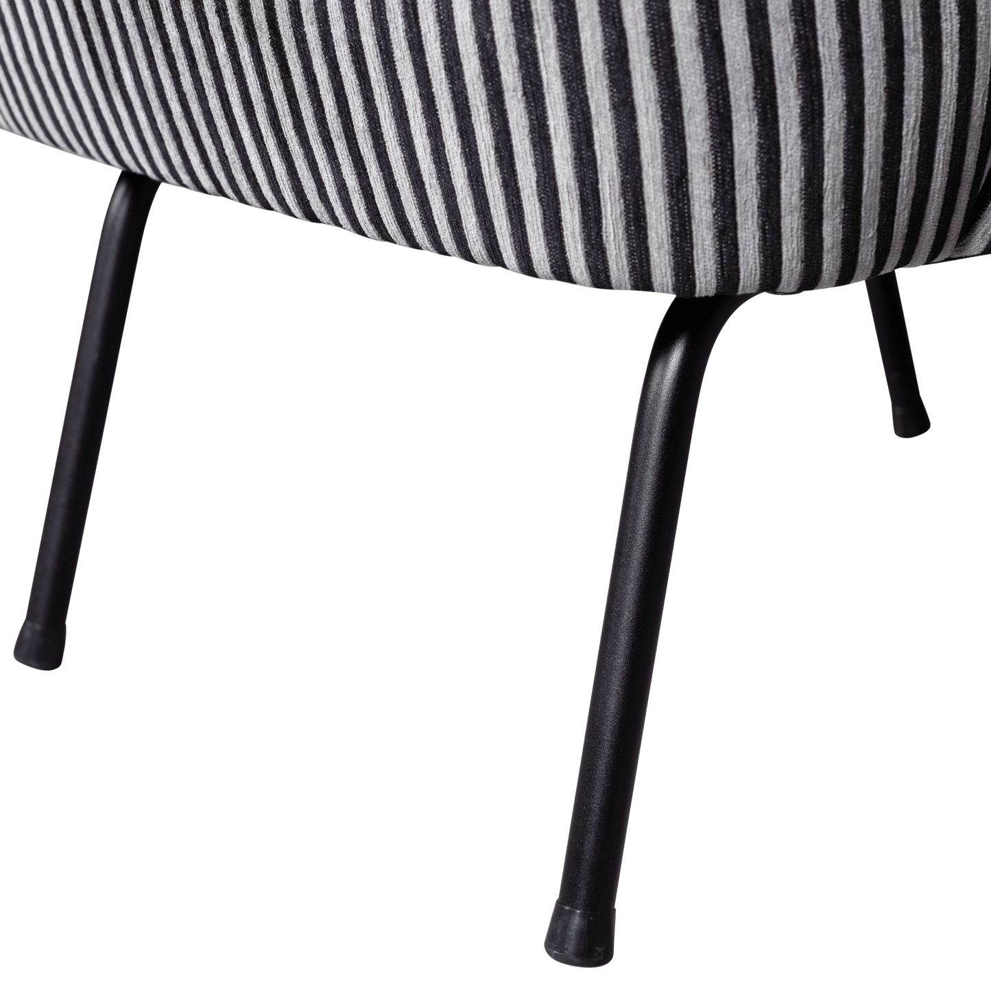 BePureHome Vogue fauteuil streep zwart/grijs