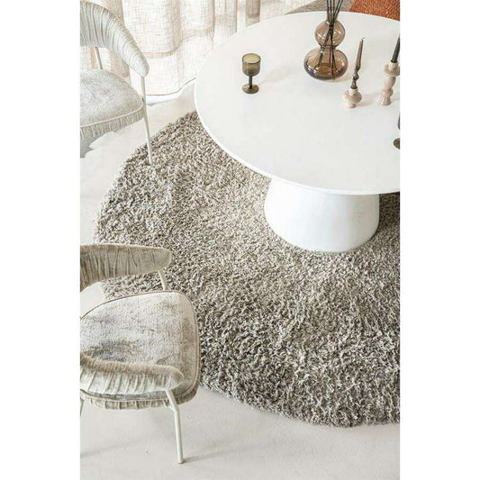 By-Boo Fez vloerkleed rond taupe